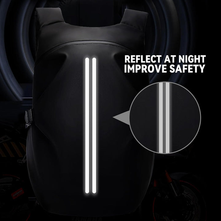 HYC00 Motorradrucksäcke für Herren, wasserdichter Helmrucksack, Motorradzubehör, Laptoptaschen, Reis