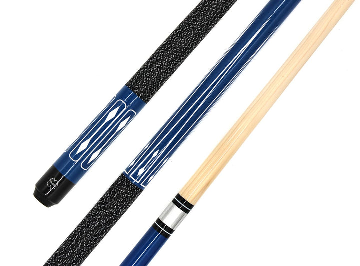 Billardqueue Pool Queue First, 2-teilig, 147 cm, 520 gr Blau, Blau