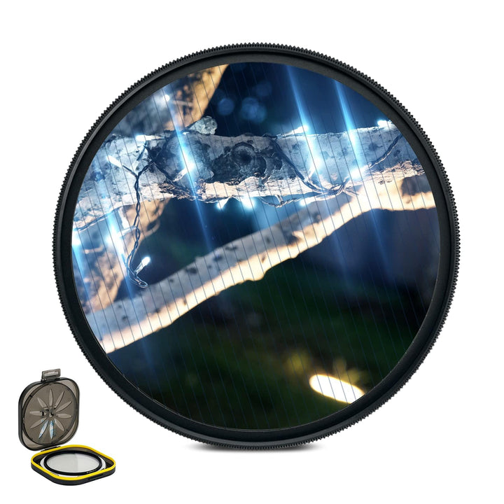 72 mm Blue Streak Spezialeffekt-Objektivfilter, anamorpher Filter für Kamerafotos und Cinematice-Vid