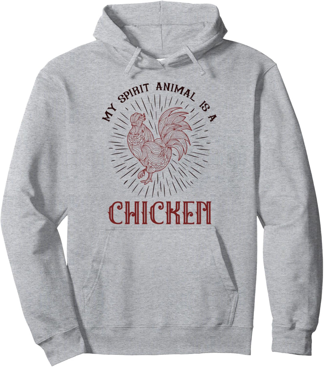 Mein Geistestier ist ein Huhn Pullover Hoodie