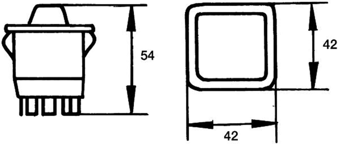 HELLA - Schalter - Druckbetätigung - 12V - 6GM 500 212-012
