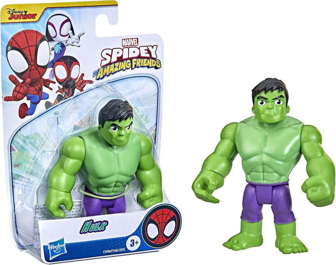 Spidey and his Amazing Friends Marvel Hulk Figur, 10 cm grosse Action-Figur für Kinder ab 3 Jahren,