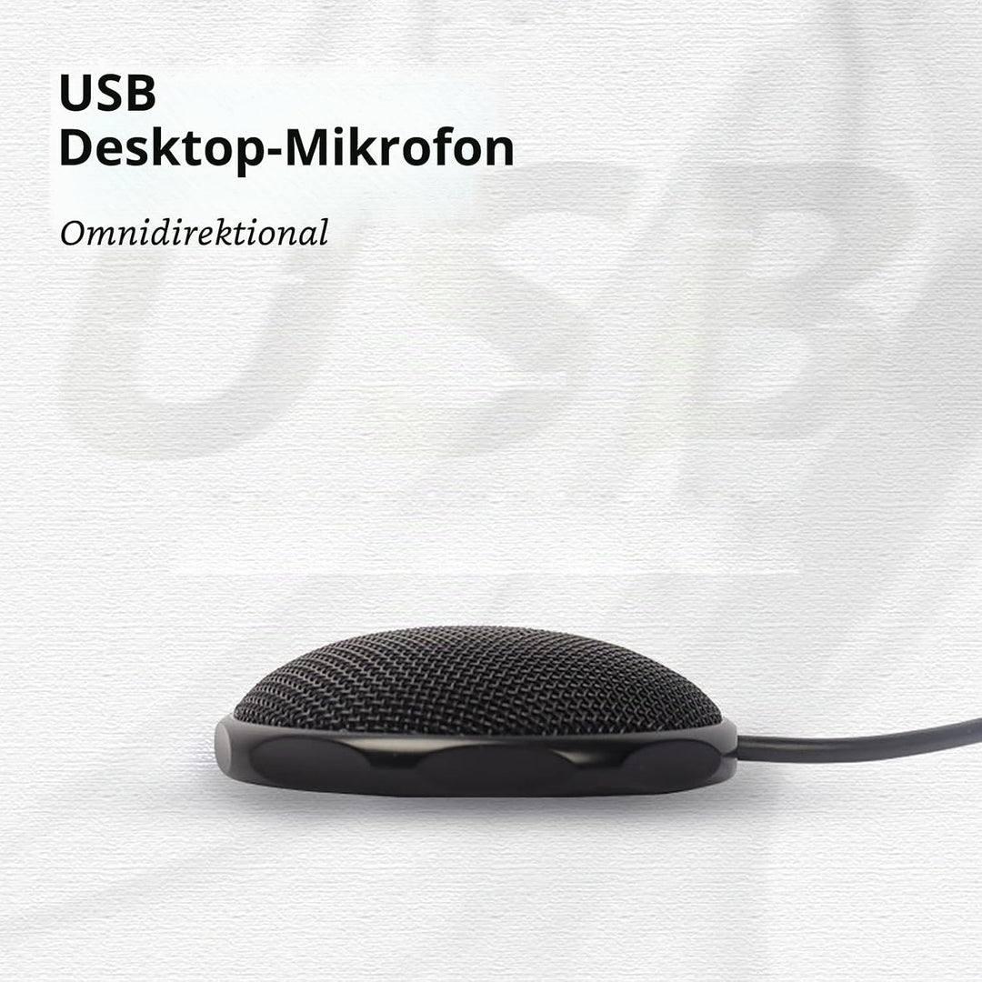 Konferenz-USB-Mikrofon, Tragbares Desktop-PC-Mikrofon, Kompaktes Pick-Up-Mikrofon mit Klarer Klangqu