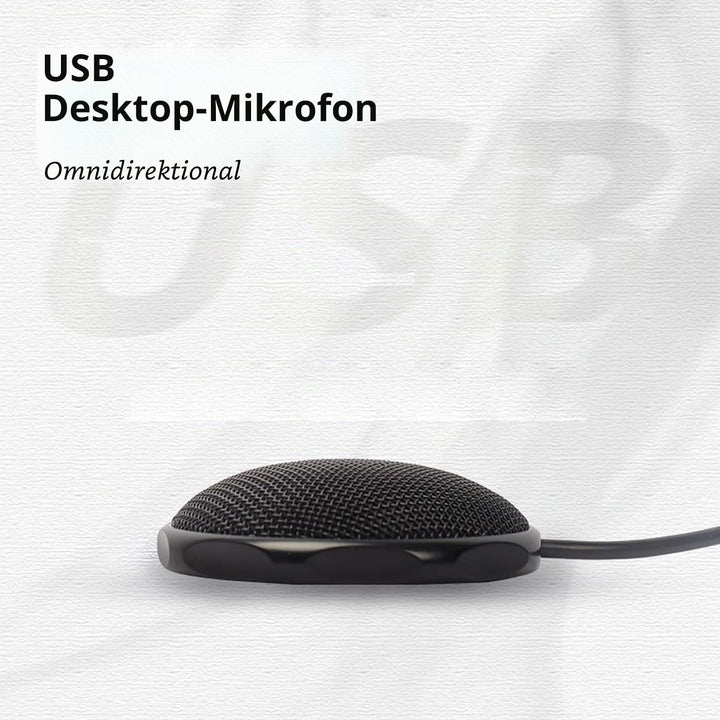 Konferenz-USB-Mikrofon, Tragbares Desktop-PC-Mikrofon, Kompaktes Pick-Up-Mikrofon mit Klarer Klangqu