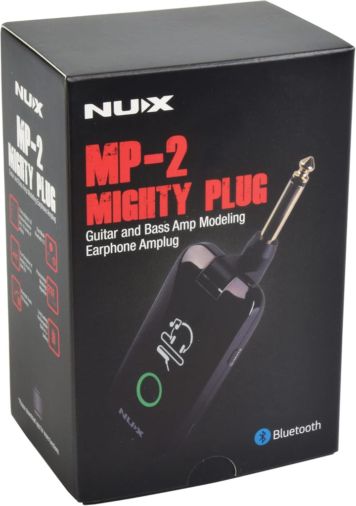 Nux Mighty Plug Silent-Play-Gerät für Gitarristen und Bassisten (mit verschiedenen Effekten, Modelin
