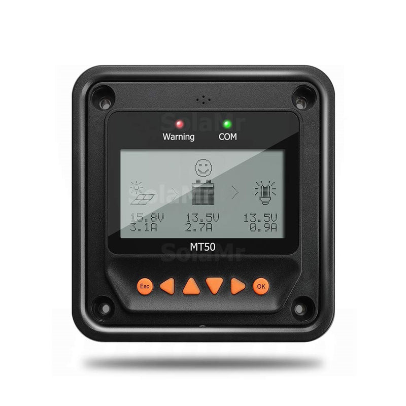 EPEVER® MT50 Remote Meter, LCD-Display Remote Meter für Solarladeregler für Tracer-AN-Serie, Tracer-