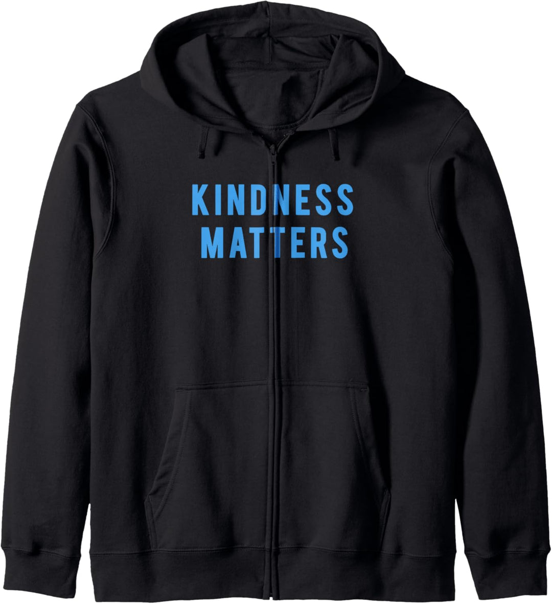Fifth Sun Kindness Matters Blue Hue Text Kapuzenjacke