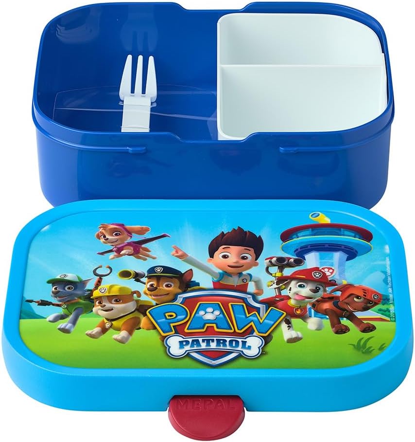 Mepal - Brotdose Kinder Campus - Bento Box Kinder - Brotdose Kinder mit Fächern & Gabel - Meal Prep