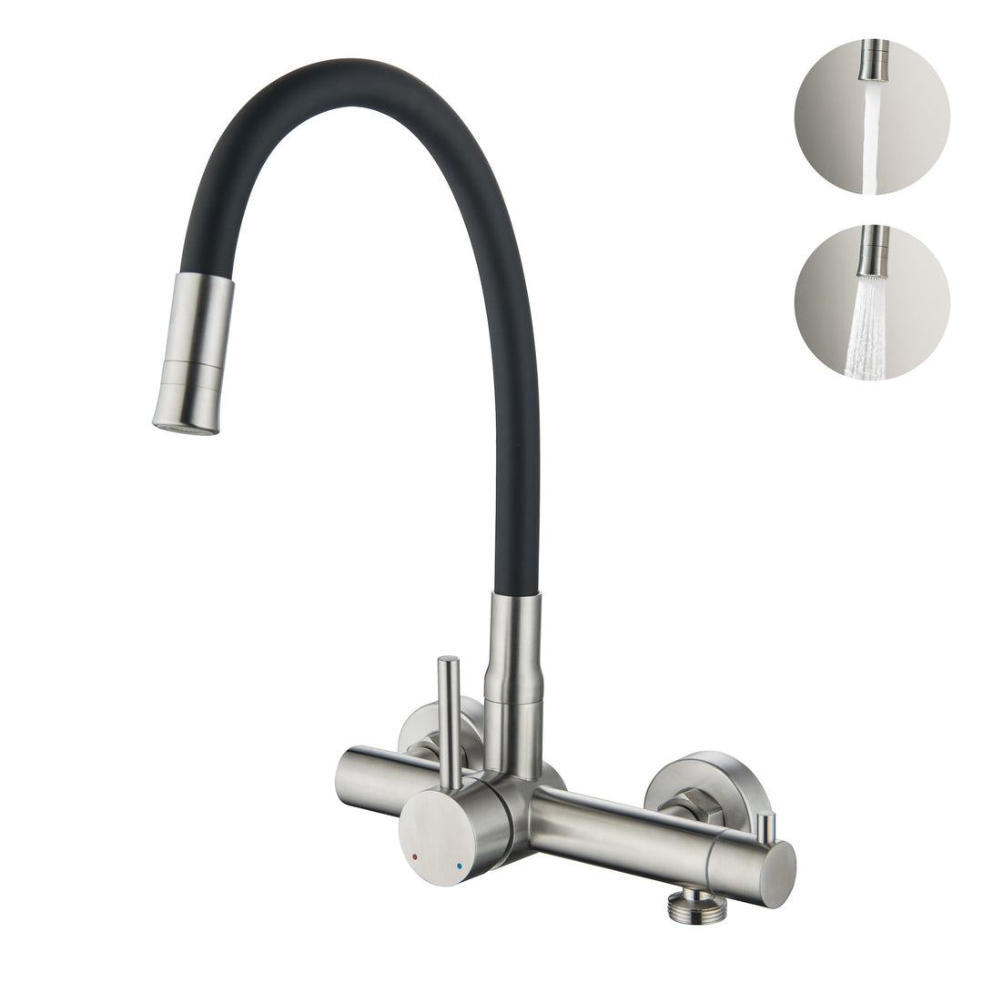 Wandarmatur Küche mit 3/4 Zoll Anschluss für Geschirrspüler/Waschmaschine, Küchenarmatur Wandmontage