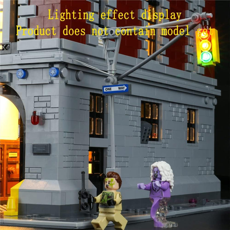 GEAMENT Licht-Set Kompatibel mit Lego Ghostbusters Feuerwehr-Hauptquartier (Firehouse Headquarters)