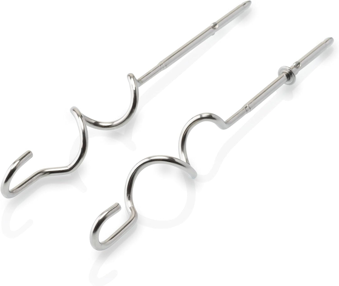 HYUNDAI Handmixer I HM708 I praktischer Handrührgerät I 5 Geschwindigkeitsstufen I 2 Edelstahl-Rührb