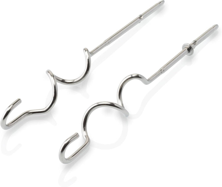HYUNDAI Handmixer I HM708 I praktischer Handrührgerät I 5 Geschwindigkeitsstufen I 2 Edelstahl-Rührb