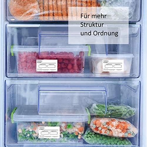 Hygiene-Netzwerk Etikett Tiefkühler| 70x35mm auf Einer Rolle (lose Rolle) | 500 Label | wasserlöslic