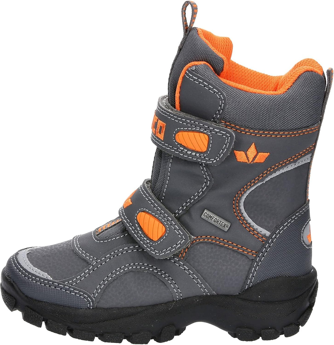 Lico Jungen Samuel V Schneestiefel 30 EU Grau Orange, 30 EU Grau Orange