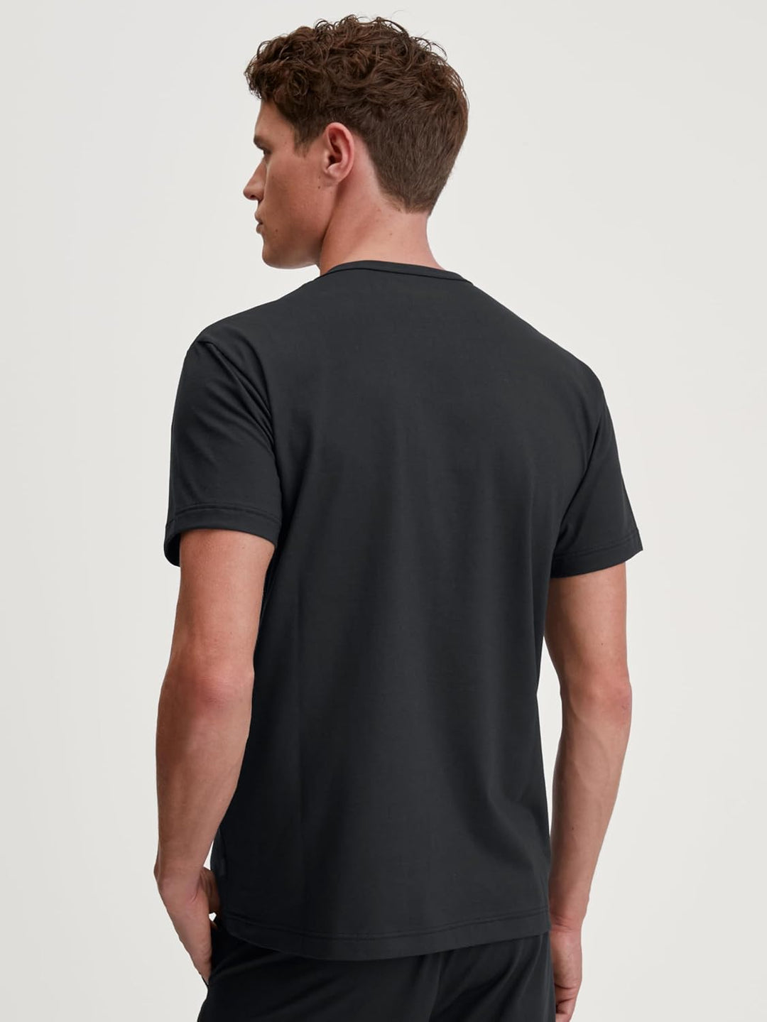 CALIDA Herren Rmx Sleep Leisure T-Shirt (1er Pack) 46-48 Schwarz, 46-48 Schwarz
