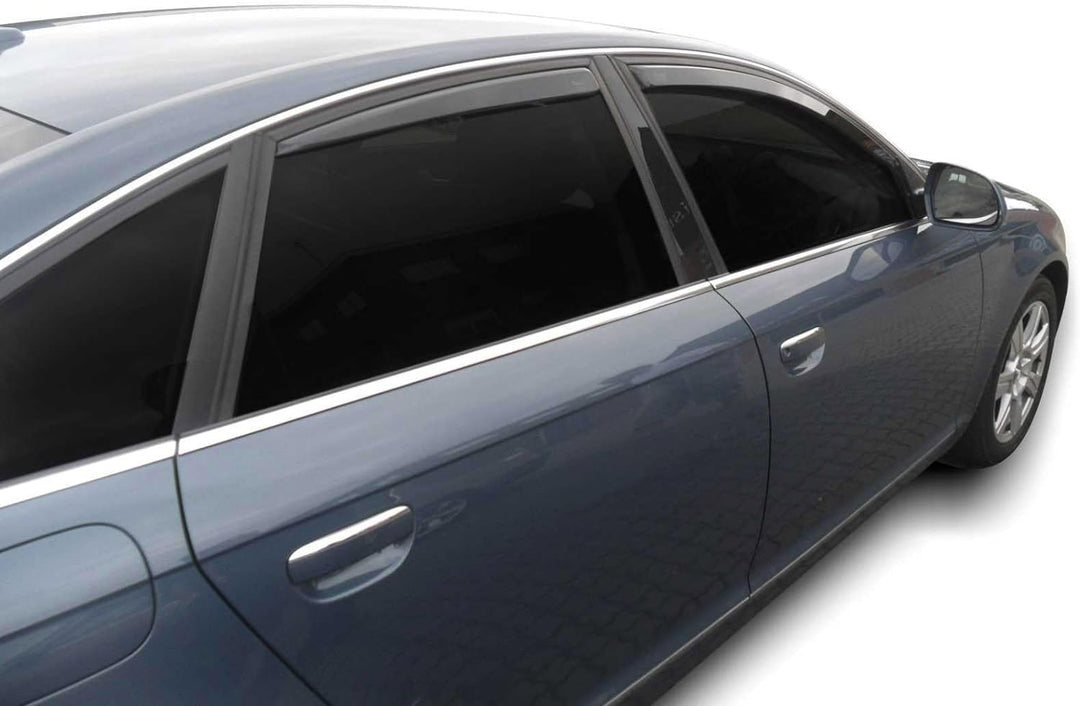 J&J AUTOMOTIVE | Windabweiser Passend Für A6 C6 Limousine 2004-2011, Heko Regenabweiser, Schwarz, Ge