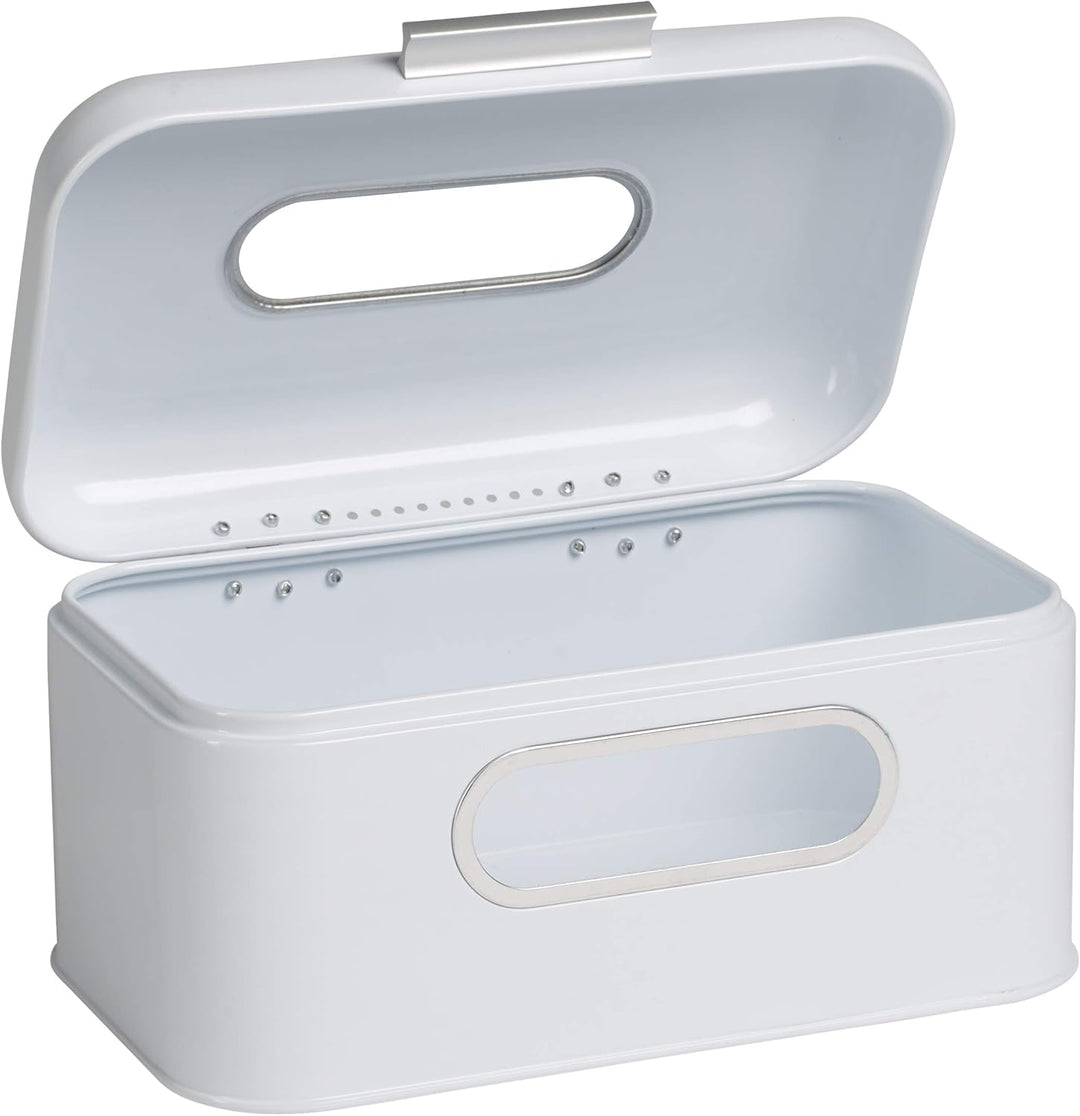 Echtwerk Brotkasten, Retro-Brotbox aus Metall mit Sichtfenster, Platzsparende Aufbewahrungsbox, Brot