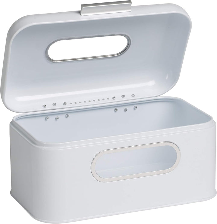 Echtwerk Brotkasten, Retro-Brotbox aus Metall mit Sichtfenster, Platzsparende Aufbewahrungsbox, Brot