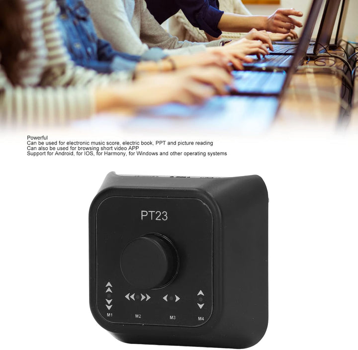 Bluetooths Multimedia-Controller BT Page Turner Wiederaufladbares Kabelloses Page Turner-Pedal für E