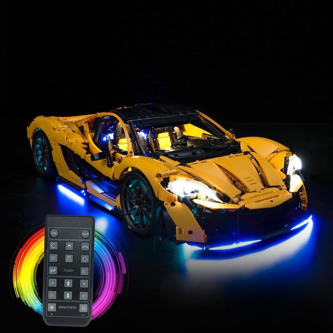 Fernbedienung Licht-Kit für Lego 42172 McLaren P1 (Nicht Lego), Led Beleuchtungs Set für Lego Techni