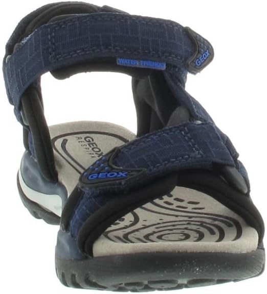 Geox Jungen J Borealis Boy D Sandalen 28 EU Dk Navy Black, 28 EU Dk Navy Black
