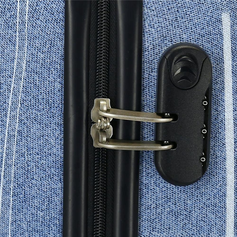 Disney Minnie Make it Rain Bows Kabinentrolley, Blau, 38 x 55 x 20 cm, Hartplastik, seitlicher Kombi