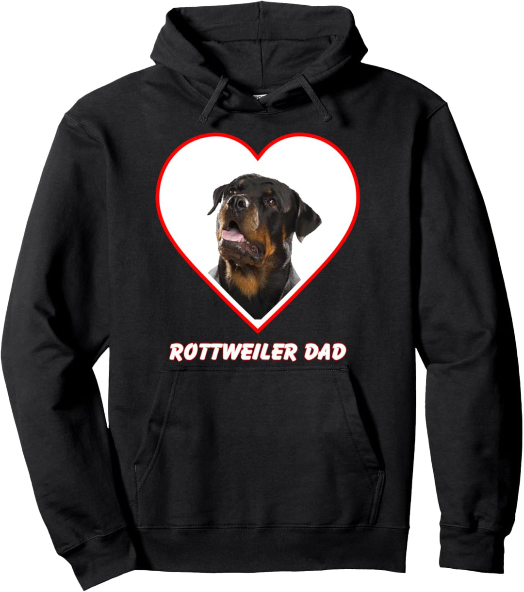Rottweiler Dog Dad Pullover Hoodie