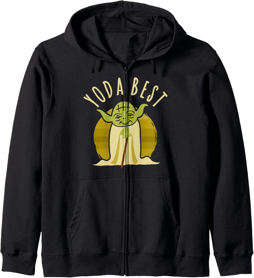 Star Wars Yoda Best Sketch Portrait Kapuzenjacke