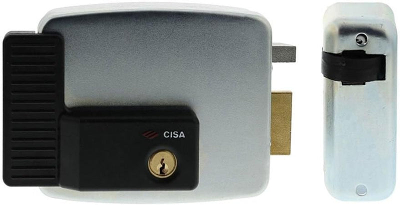 Cisa Elektronisches Schloss, 12 V, verzinkt, silber, 11721801, 12V Entrata 80 Rechtshänder ohne Tast