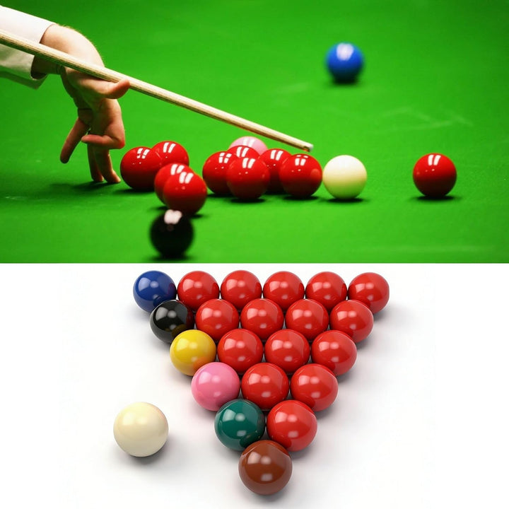 Snooker Kugeln Set, 22 Stück 52,5 mm Snooker Balls Set Harz Britisches Billardkugeln Set, 15 Rote, 6