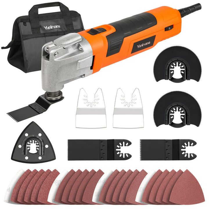 300W Oszillierendes Multifunktionswerkzeug, 6 variable Geschwindigkeiten, 15.000-22.000 U/min variab