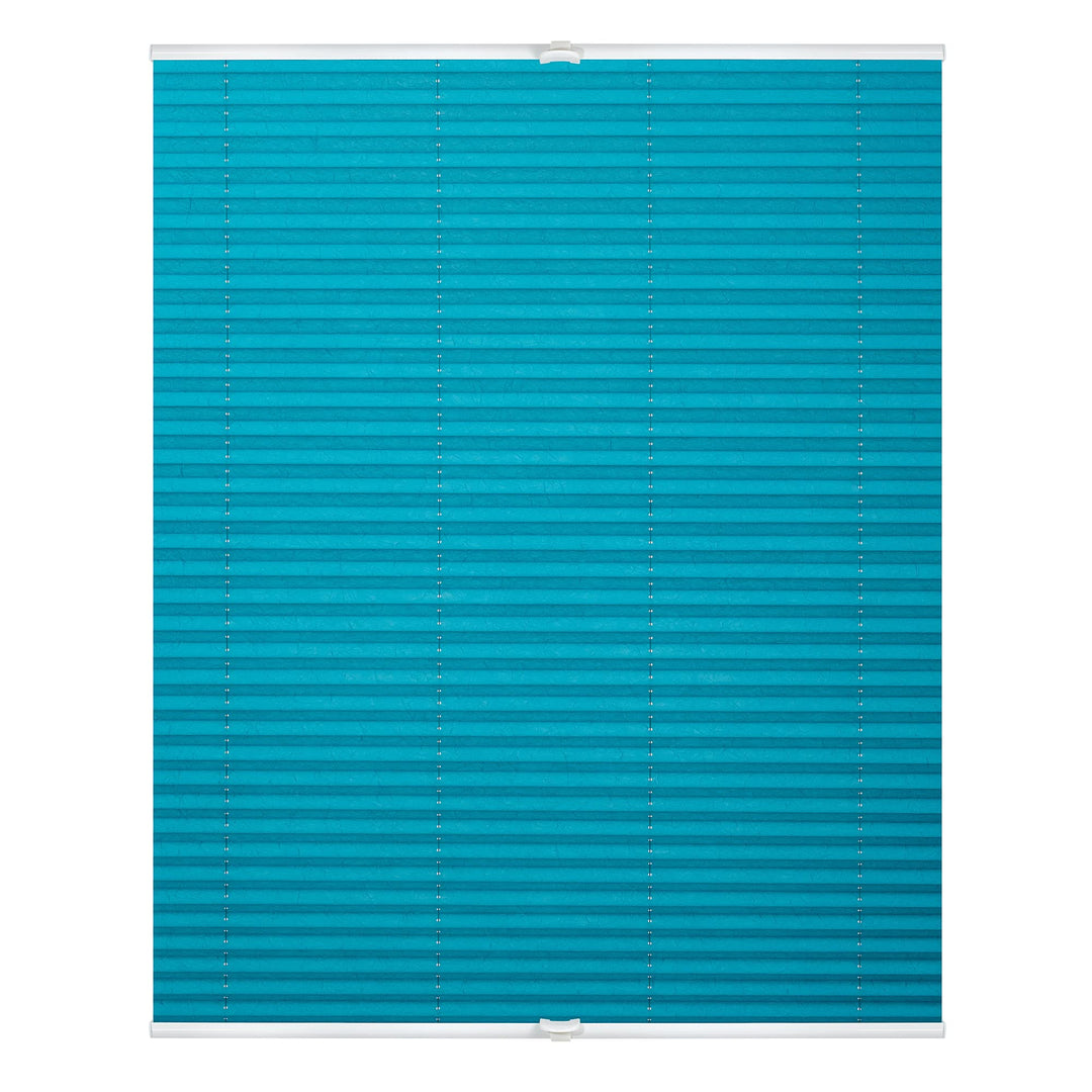 Wohn-Guide PKV.110.130.09 Plissee Klemmfix, ohne Bohren, verspannt - Blau 110 cm x 130 cm (B x L) 11