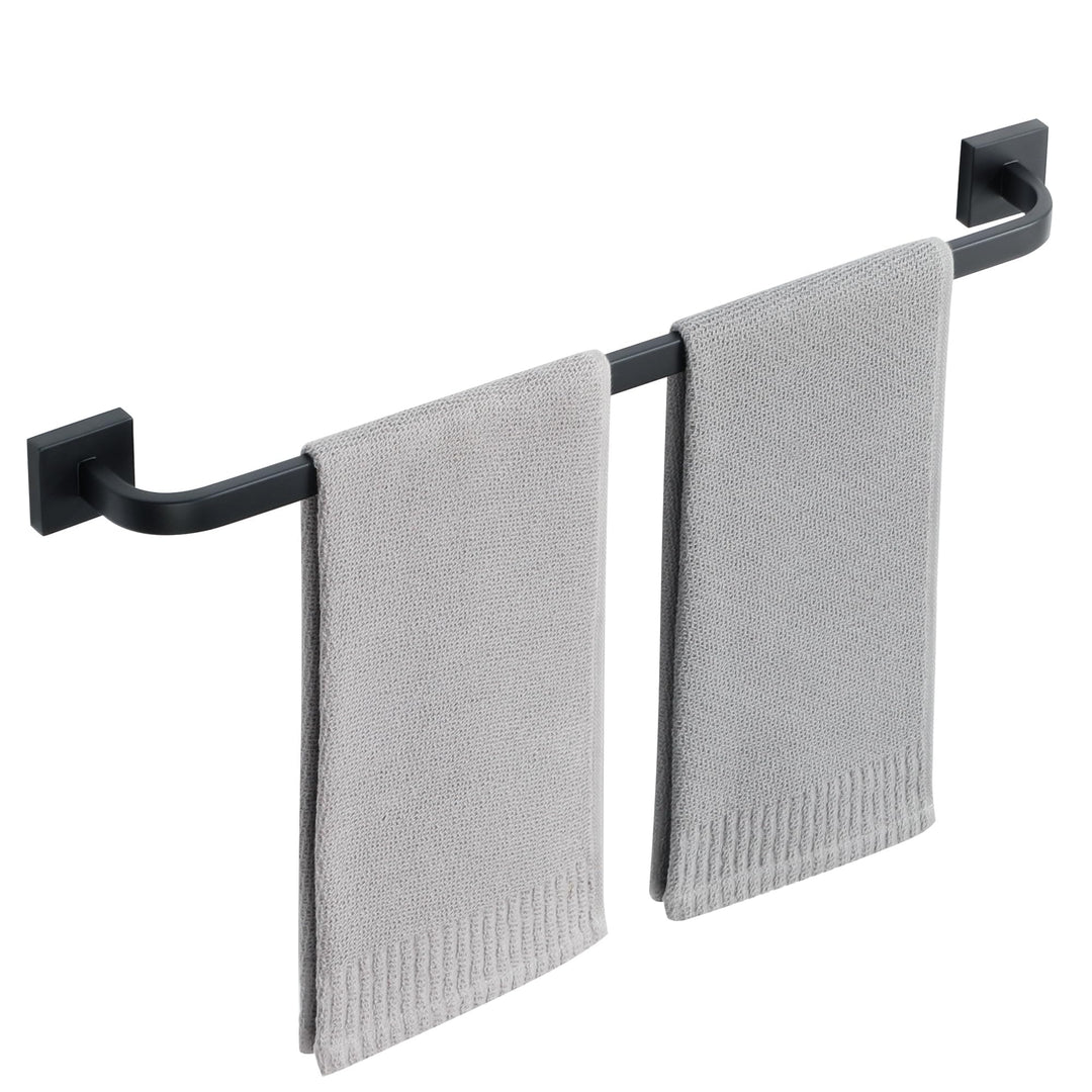 MOOCHE Handtuchstange SUS304 Edelstahl 60CM Wand Handtuchhalter Schwarz | Wandmontage Handtuchhalter