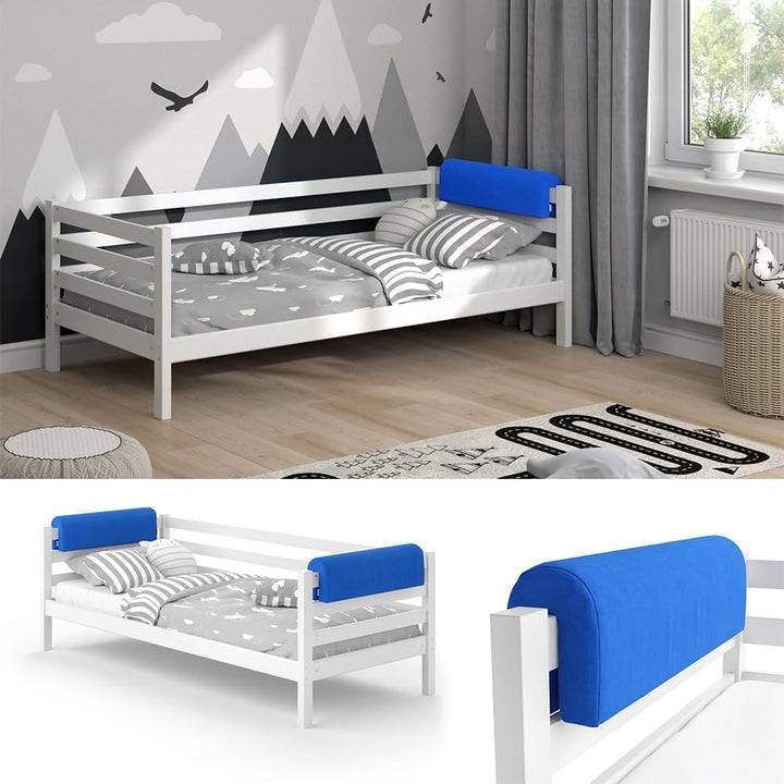 VitaliSpa Bettkantenschutz Bettumrandung Kinderbett Kantenschutz Babybett (Blau), Blau