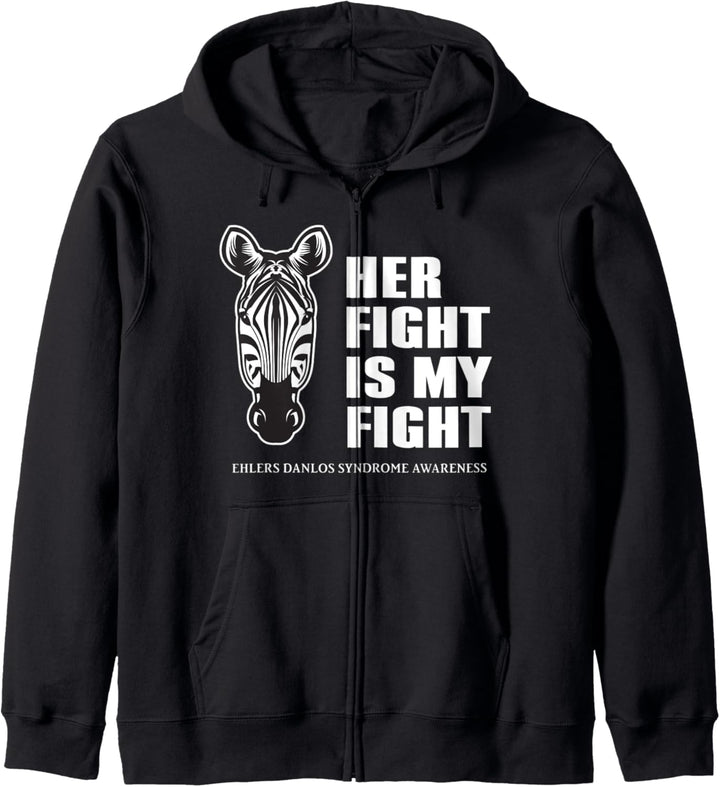 Her Fight Is My Fight - Ehlers Danlos Syndrome Awareness Kapuzenjacke