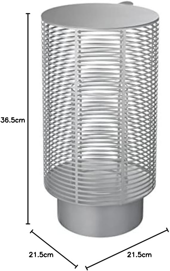 blomus Outdoor Laterne -Olea- | Windlicht aus Edelstahl mit Glaszylinder | Farbe Silber | Grösse L Ø