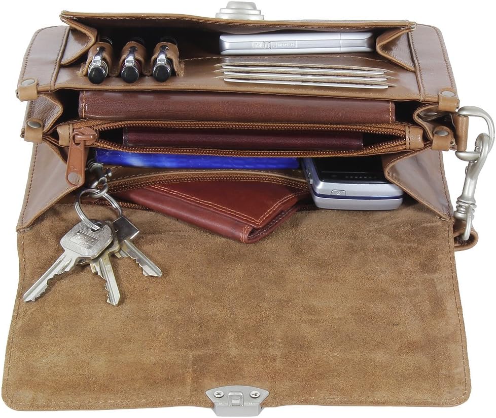 Branco Business Herren Handgelenktasche Herrentasche Tasche schwarz | braun | natur Leder - sehr hoc