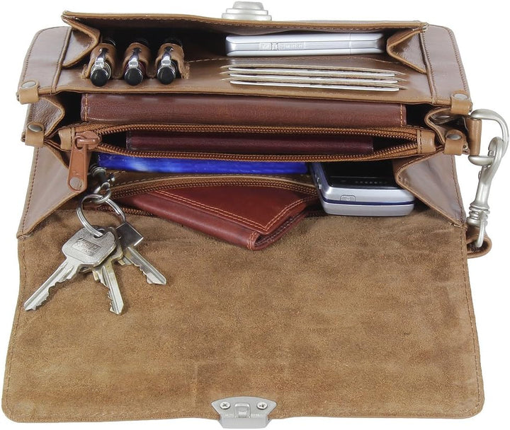 Branco Business Herren Handgelenktasche Herrentasche Tasche schwarz | braun | natur Leder - sehr hoc
