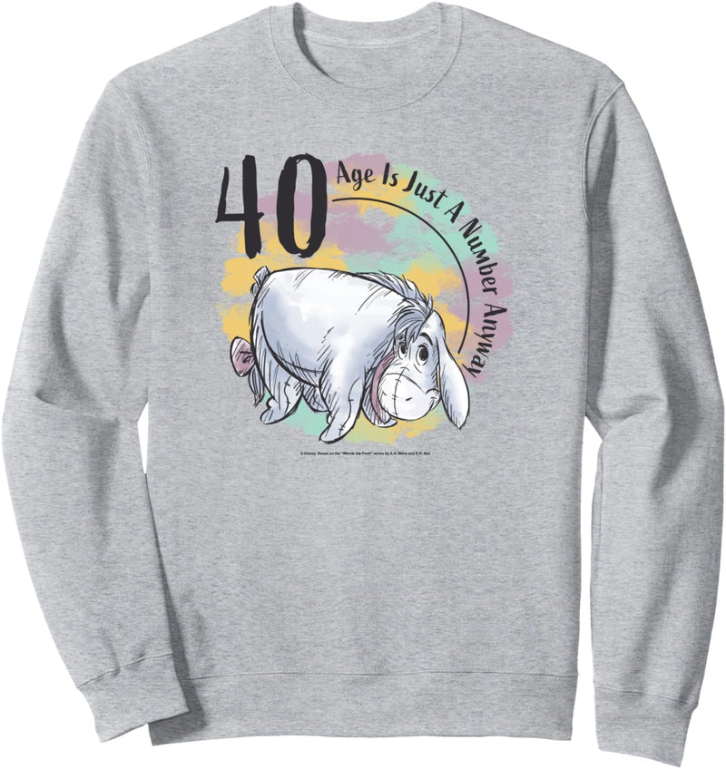 Disney Winnie The Pooh Birthday Eeyore Fortieth Birthday Sweatshirt