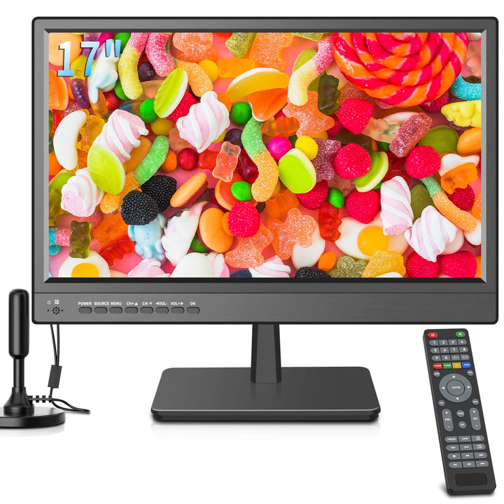 TV 17 Zoll,Small TV-Built Digital Tuner Receiver-HDMI-USB Input,(Perfect for Camping, Motorhome/Truc