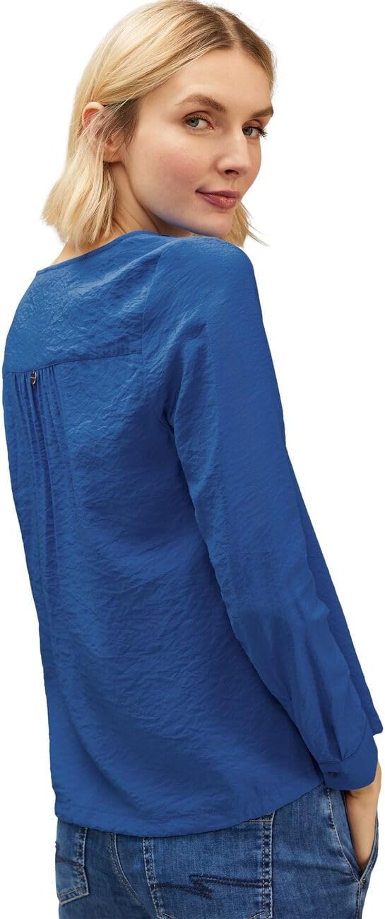 Street One Damen Tunika Bluse 38 Fresh Intense Gentle Blue, 38 Fresh Intense Gentle Blue