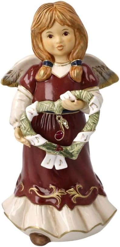 Goebel Figur Jahresengel 2023 Herzliche Weihnachtsmelodie aus Porzellan, Limitierte Edition, Geschen