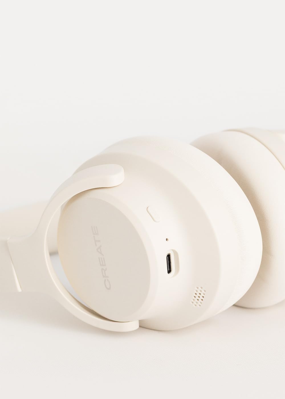CREATE / Headphones ANC Studio/Kabellose Kopfhörer mit Kopfbügel Cremeweiss/Geräuschunterdrückung, z
