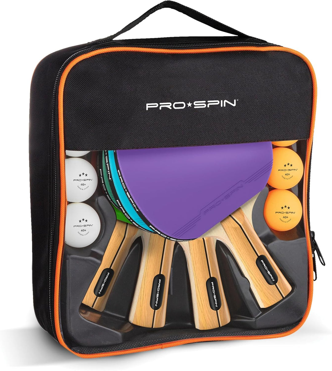 PRO-SPIN Tischtennisschläger – Hochleistungs-Tischtennis Set | Premium Tischtennisschlaeger, 3-Stern
