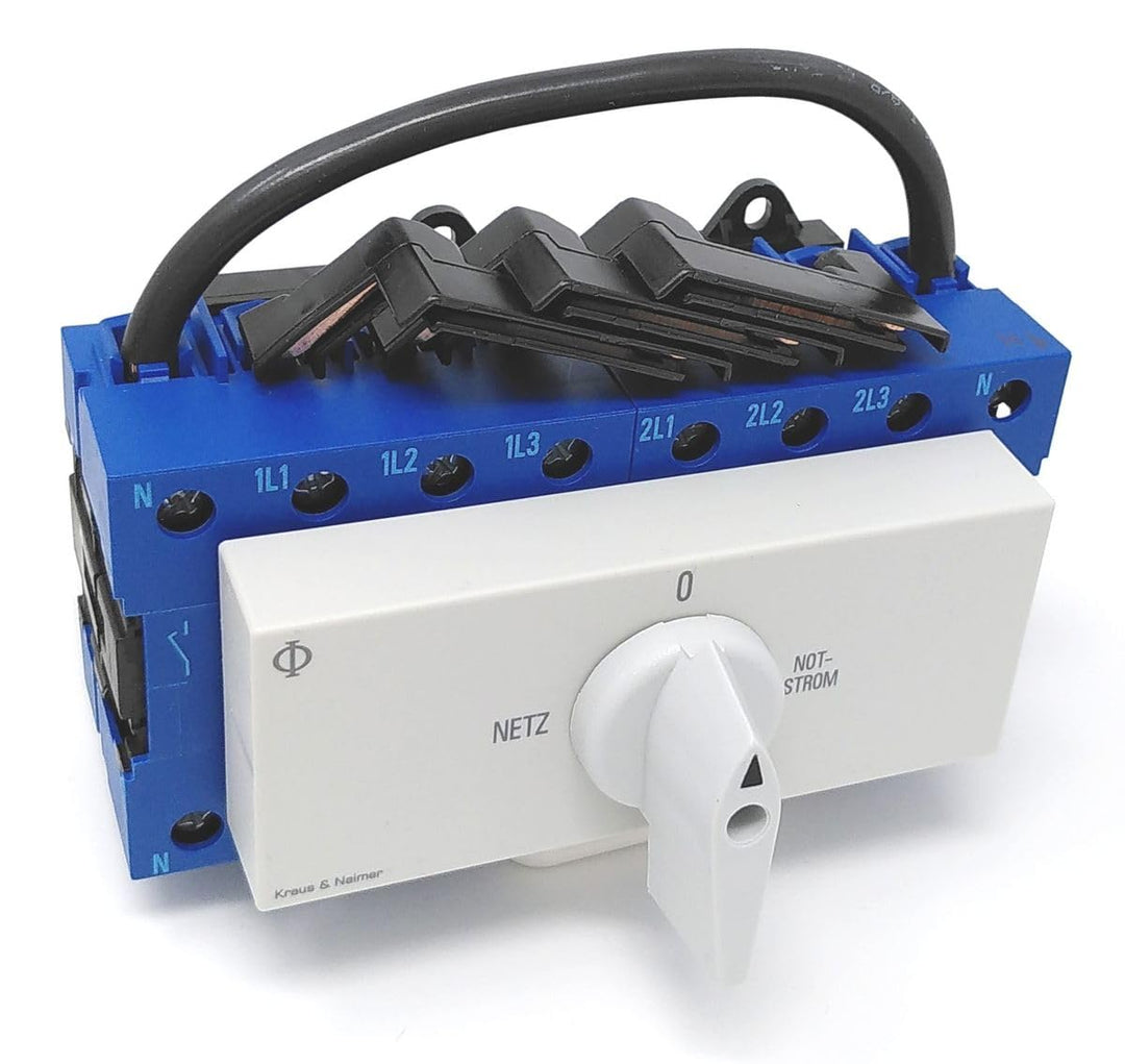 Kraus & Naimer KG40B K950 VE2 +F437 Umschalter 4-polig 40A mit Stellung Netz 0 Notstrom Schnappbefes