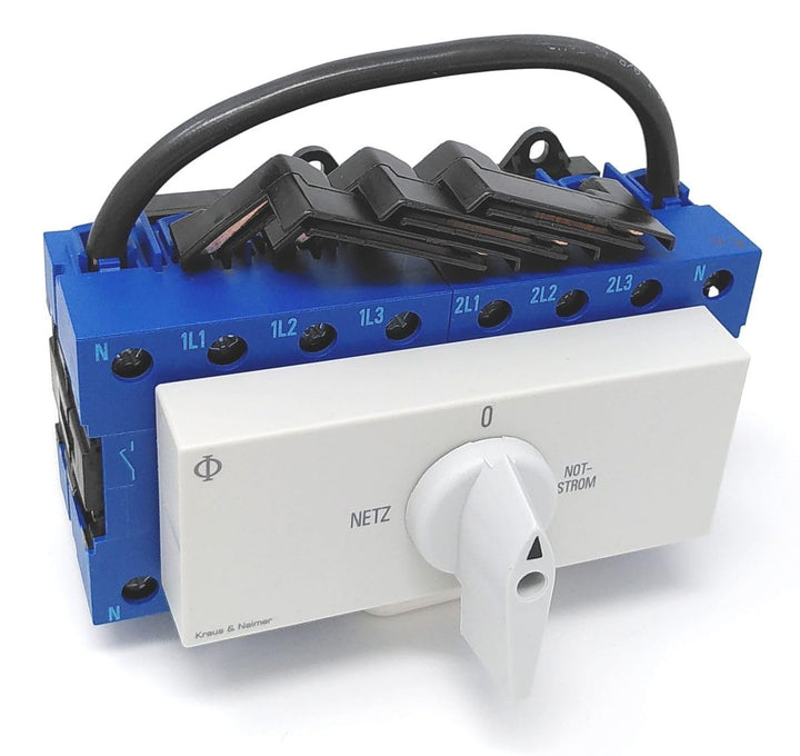 Kraus & Naimer KG40B K950 VE2 +F437 Umschalter 4-polig 40A mit Stellung Netz 0 Notstrom Schnappbefes