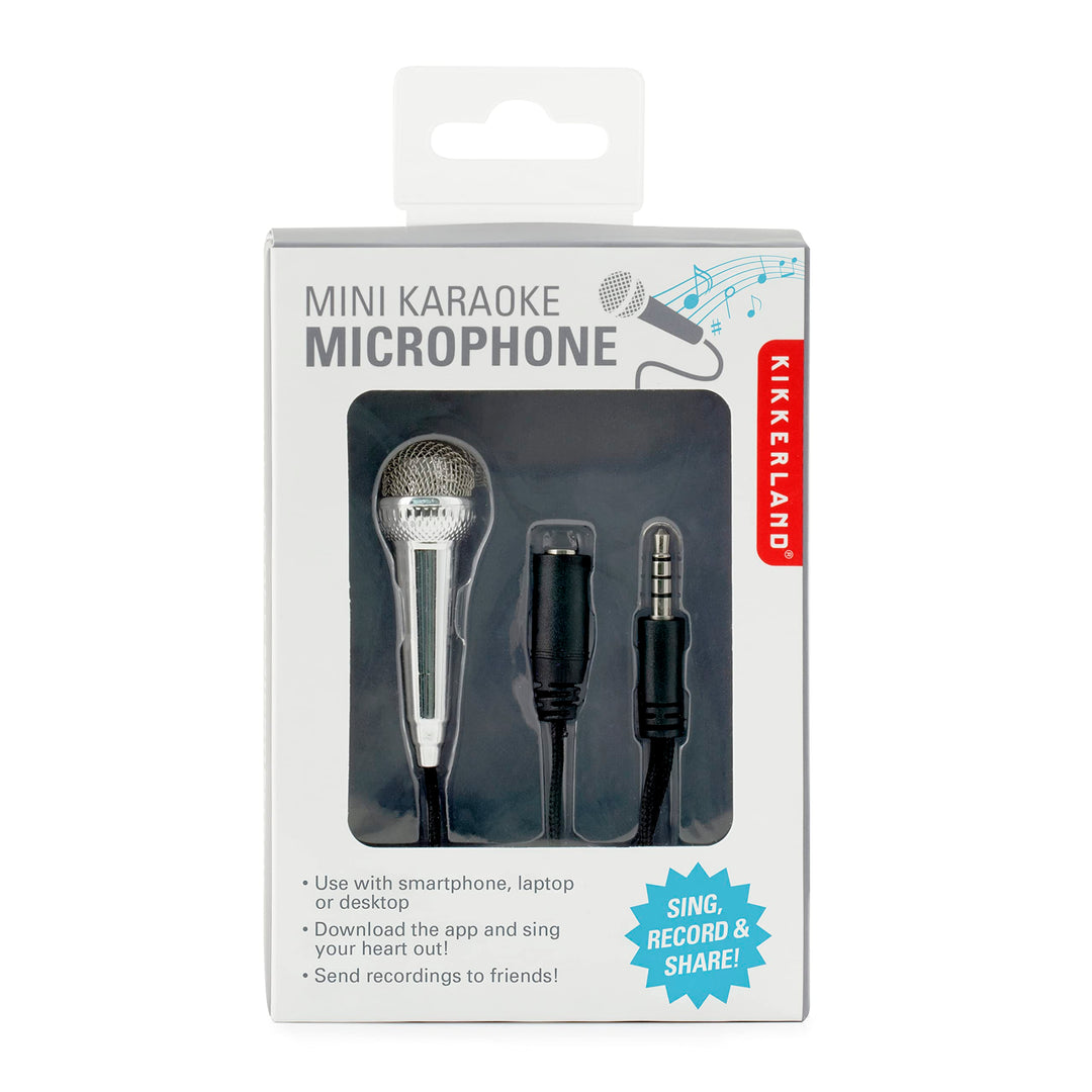 Kikkerland WBPHP-BK mini Karaoke Microphone-Silber