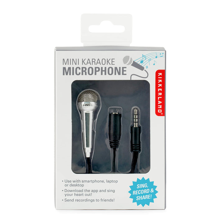 Kikkerland WBPHP-BK mini Karaoke Microphone-Silber