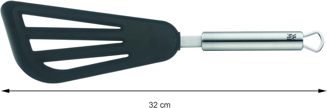 WMF Profi Plus Pfannenwender Silikon 32 cm, Cromargan Edelstahl teilmattiert & Profi Plus Pfannenwen