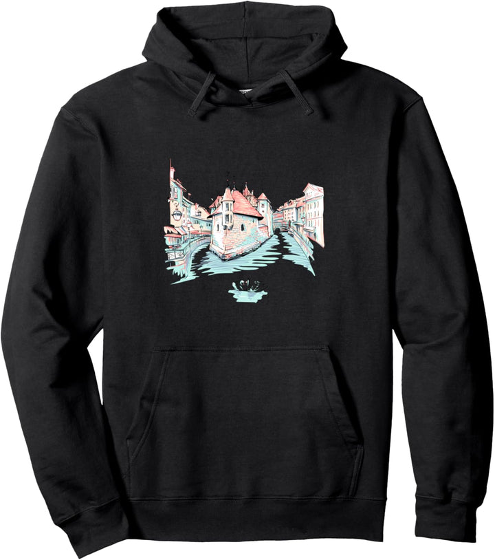 Annecy - Venedig - Gondoliere auf der Gondel Pullover Hoodie